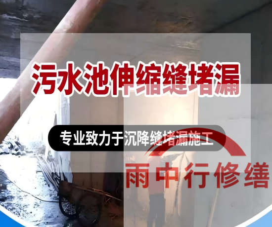 阳泉某污水处理厂钢筋混凝土池堵漏案例